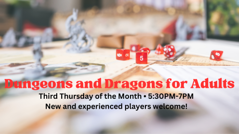 DnD for adults regular campaign on Thursdays