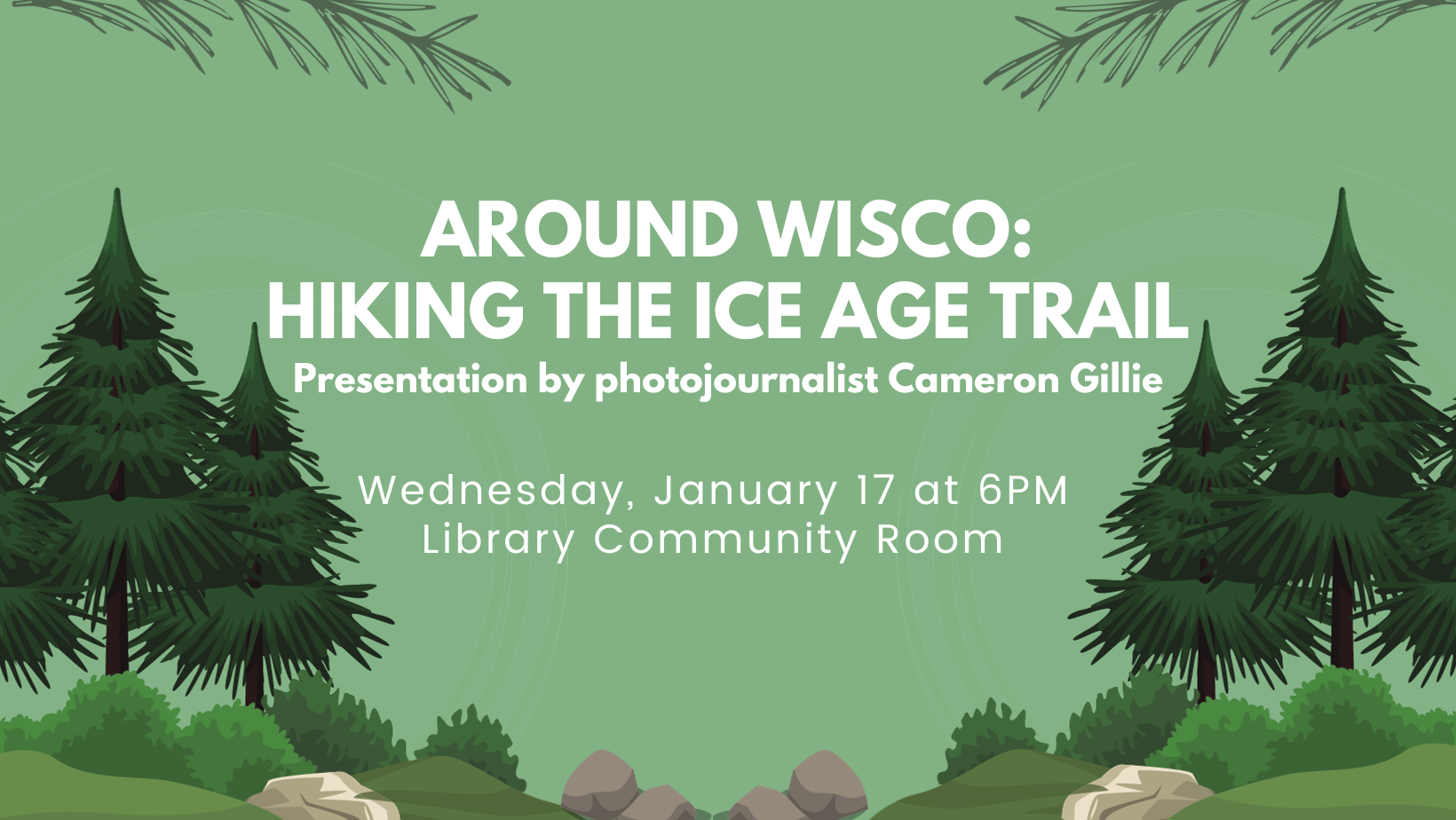 Around Wisco: Hiking the ice age trail surrounded by digital images of trees