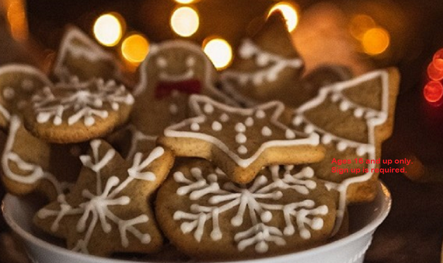 bowl of decorated spice cookies