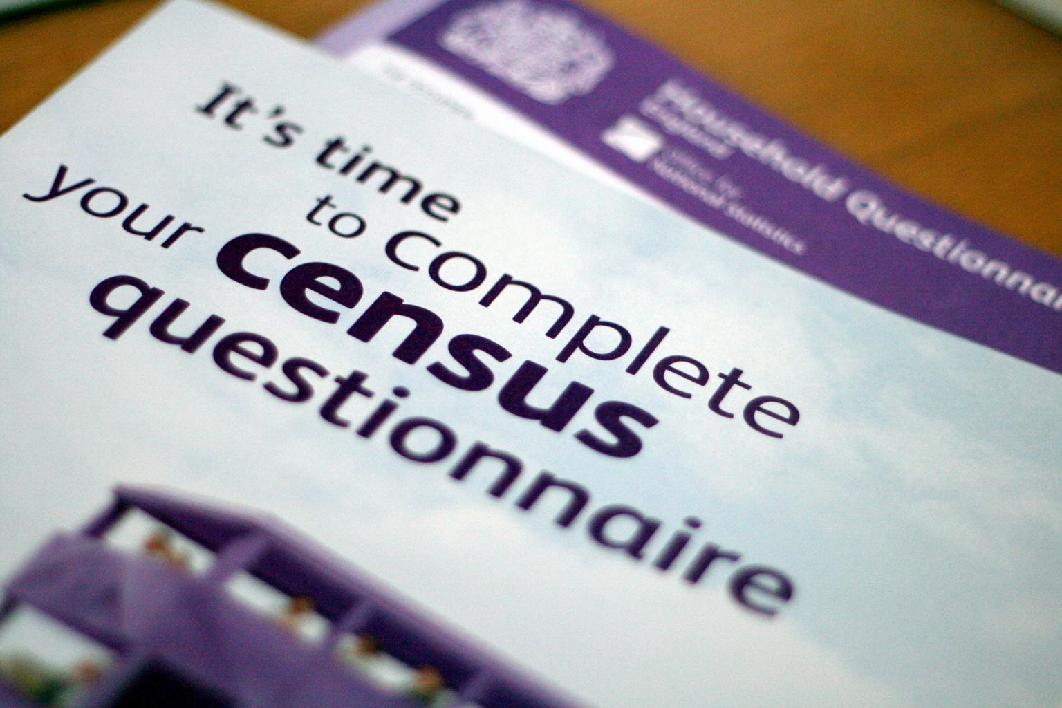 A picture of the US Census questionnaire cover.