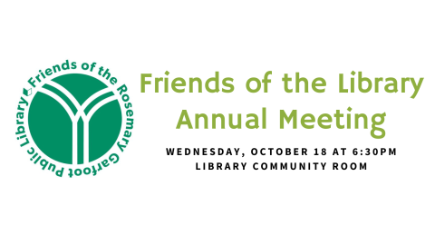 Friends Annual Meeting on October 18