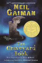 The Graveyard Book Neil Gaiman's The Graveyard Book Cover, showing Newbery Medal Sticker
