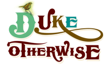 Duke Otherwise logo with a little bird sitting on the D
