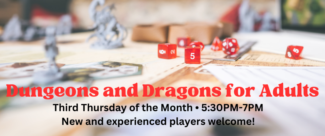 DnD for adults regular campaign on Thursdays